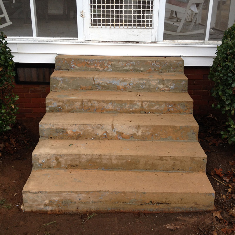 concrete-steps-cleaning-after